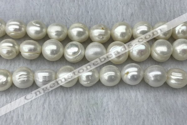 FWP131 15 inches 12mm - 13mm potato white freshwater pearl strands