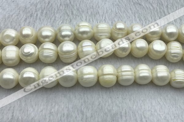 FWP134 15 inches 12mm - 13mm potato white freshwater pearl strands