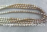 FWP210 15 inches 6mm - 7mm rice mixed color freshwater pearl strands