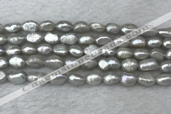 FWP276 15 inches 6mm - 7mm baroque grey freshwater pearl strands