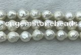 FWP361 15 inches 12mm - 13mm baroque freshwater nucleated pearl beads