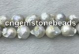 FWP363 15 inches 18mm - 22mm baroque freshwater nucleated pearl beads