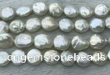 FWP386 15 inches 12mm - 13mm coin freshwater pearl beads