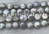 FWP390 15 inches 11mm - 12mm coin freshwater pearl beads