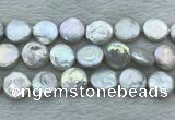 FWP393 15 inches 14mm - 16mm coin freshwater pearl beads