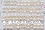 FWP457 half-drilled 6.5-7mm bread freshwater pearl beads