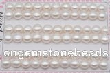 FWP459 half-drilled 7.5-8mm bread freshwater pearl beads