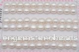 FWP459 half-drilled 7.5-8mm bread freshwater pearl beads