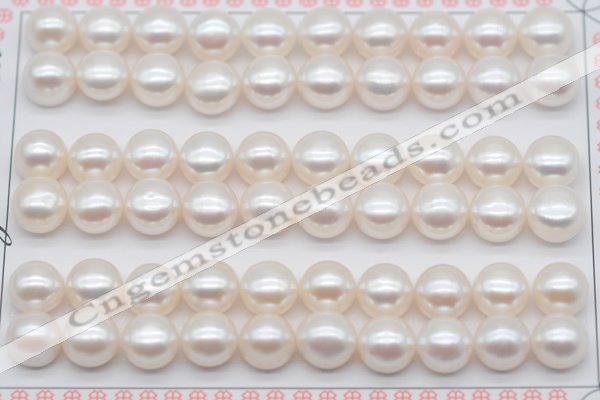 FWP461 half-drilled 8.5-9mm bread freshwater pearl beads