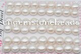 FWP464 half-drilled 10-10.5mm bread freshwater pearl beads