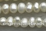 FWP50 14.5 inches 3mm - 3.5mm potato white freshwater pearl strands