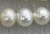 FWP73 15 inches 7mm - 8mm potato white freshwater pearl strands