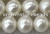 FWP76 15 inches 7mm - 8mm potato white freshwater pearl strands