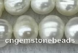 FWP84 15 inches 8mm - 9mm potato white freshwater pearl strands