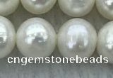 FWP87 15 inches 8mm - 9mm potato white freshwater pearl strands