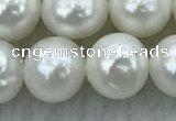 FWP91 15 inches 8mm - 9mm potato white freshwater pearl strands