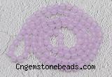 GMN04 Hand-knotted 8mm candy jade 108 beads mala necklaces