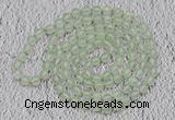 GMN104 Hand-knotted 6mm prehnite 108 beads mala necklaces