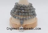 GMN1138 Hand-knotted 8mm, 10mm labradorite 108 beads mala necklaces with charm