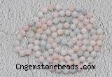 GMN118 Hand-knotted 6mm morganite 108 beads mala necklaces