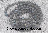 GMN120 Hand-knotted 6mm labradorite 108 beads mala necklaces