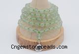 GMN1243 Hand-knotted 8mm, 10mm prehnite 108 beads mala necklaces with charm