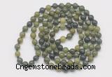 GMN126 Hand-knotted 6mm Canadian jade 108 beads mala necklaces