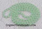 GMN14 Hand-knotted 8mm candy jade 108 beads mala necklaces