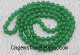 GMN16 Hand-knotted 8mm candy jade 108 beads mala necklaces