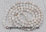 GMN400 Hand-knotted 8mm, 10mm white crazy lace agate 108 beads mala necklaces