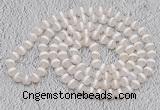 GMN430 Hand-knotted 8mm, 10mm faceted tibetan agate 108 beads mala necklaces