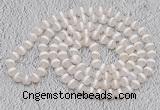 GMN430 Hand-knotted 8mm, 10mm faceted tibetan agate 108 beads mala necklaces