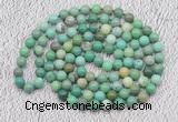 GMN439 Hand-knotted 8mm, 10mm grass agate 108 beads mala necklaces