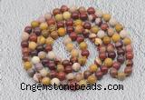 GMN467 Hand-knotted 8mm, 10mm mookaite 108 beads mala necklaces