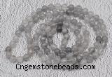 GMN486 Hand-knotted 8mm, 10mm cloudy quartz 108 beads mala necklaces