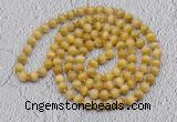 GMN491 Hand-knotted 8mm, 10mm golden tiger eye 108 beads mala necklaces