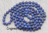 GMN533 Hand-knotted 8mm, 10mm lapis lazuli 108 beads mala necklaces