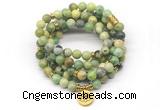 GMN7028 8mm australia chrysoprase 108 mala beads wrap bracelet necklace