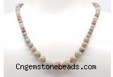 GMN7308 serpentine jasper graduated beaded necklace & bracelet set