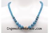 GMN7327 apatite graduated beaded necklace & bracelet set