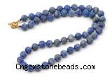 GMN7611 18 - 36 inches 8mm, 10mm matte lapis lazuli beaded necklaces