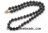 GMN7723 18 - 36 inches 8mm, 10mm round golden obsidian beaded necklaces