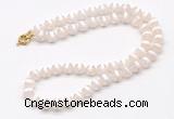 GMN7733 18 - 36 inches 8mm, 10mm faceted round Tibetan agate beaded necklaces