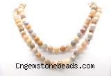 GMN8013 18 - 36 inches 8mm, 10mm yellow crazy lace agate 54, 108 beads mala necklaces