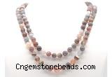 GMN8014 18 - 36 inches 8mm, 10mm Botswana agate 54, 108 beads mala necklaces
