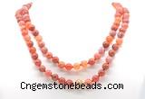 GMN8015 18 - 36 inches 8mm, 10mm fire agate 54, 108 beads mala necklaces