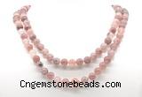 GMN8023 18 - 36 inches 8mm, 10mm strawberry quartz 54, 108 beads mala necklaces