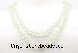 GMN8025 18 - 36 inches 8mm, 10mm prehnite 54, 108 beads mala necklaces