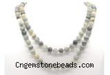 GMN8026 18 - 36 inches 8mm, 10mm seaweed quartz 54, 108 beads mala necklaces