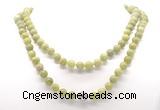 GMN8031 18 - 36 inches 8mm, 10mm China jade 54, 108 beads mala necklaces